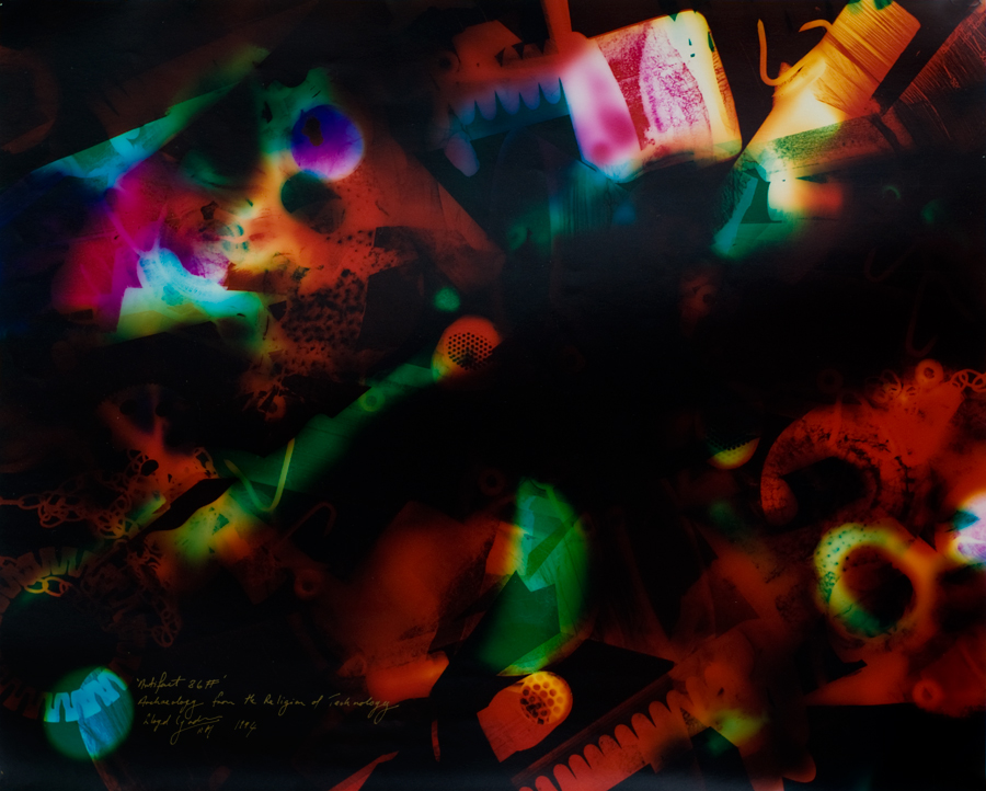 Colour Photogram - Artifact 86 # - 400 X 500 - from Archeology from the Religion of Technology 1994 - Lloyd Godman