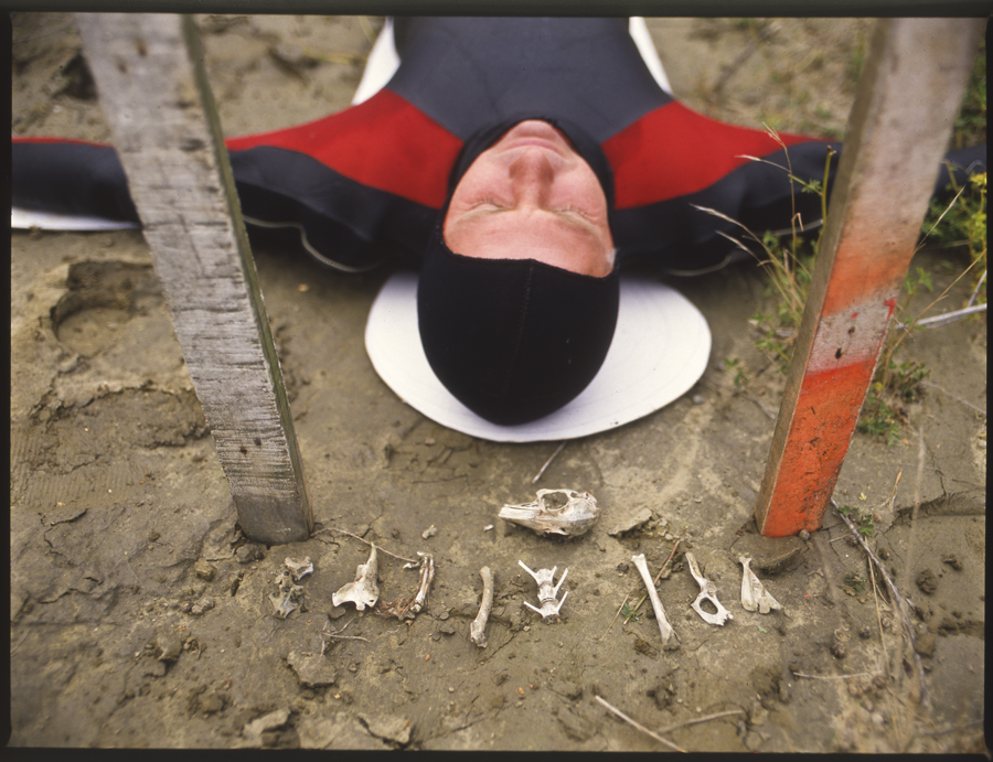 Performance to mark the first filling of hydro lake Dunstan, Clyde, New Zealand - Lloyd Godman Lake Fill I, 1992