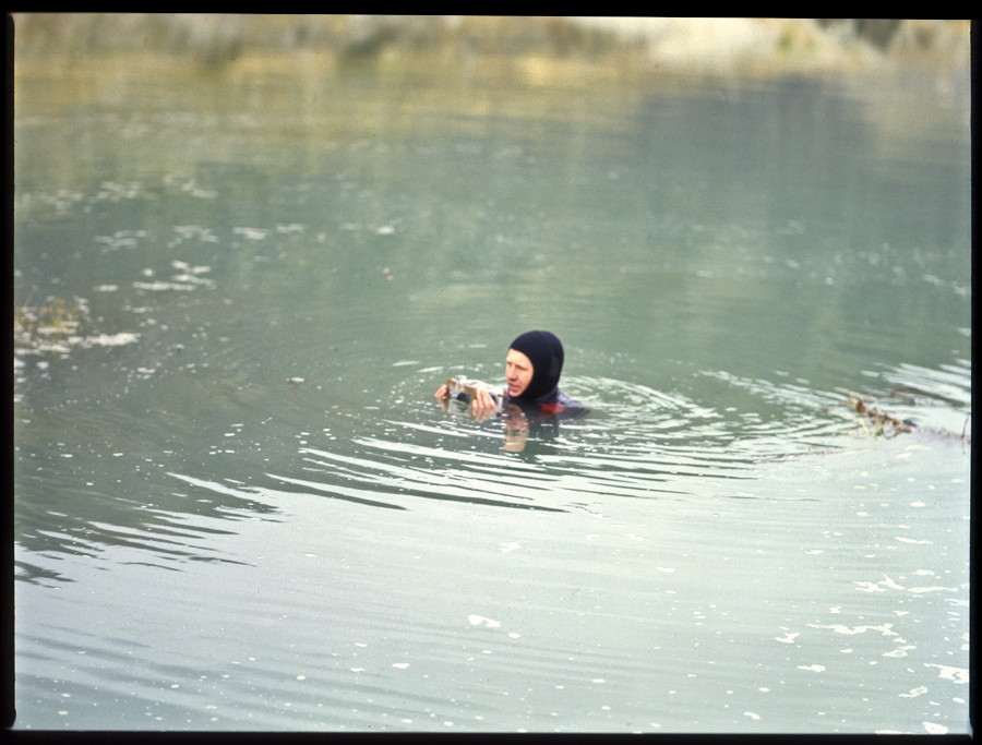 Performance to mark the first filling of hydro lake Dunstan, Clyde, New Zealand - Lloyd Godman Lake Fill I, 1992