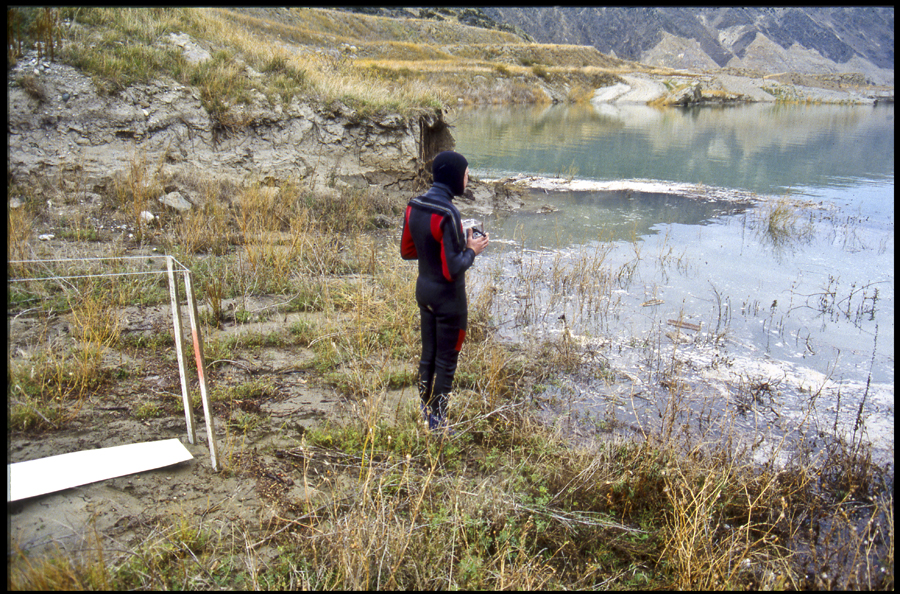 Performance to mark the first filling of hydro lake Dunstan, Clyde, New Zealand - Lloyd Godman Lake Fill I, 1992