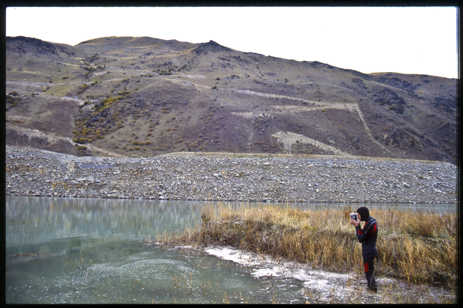 Performance to mark the first filling of hydro lake Dunstan, Clyde, New Zealand - Lloyd Godman Lake Fill I, 1992