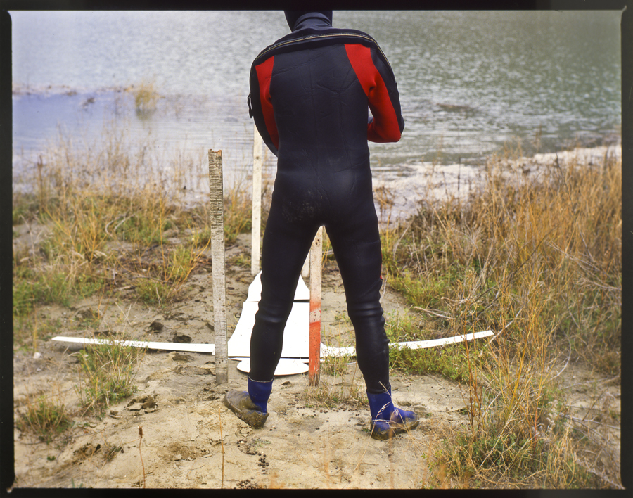 Performance to mark the first filling of hydro lake Dunstan, Clyde, New Zealand - Lloyd Godman Lake Fill I, 1992