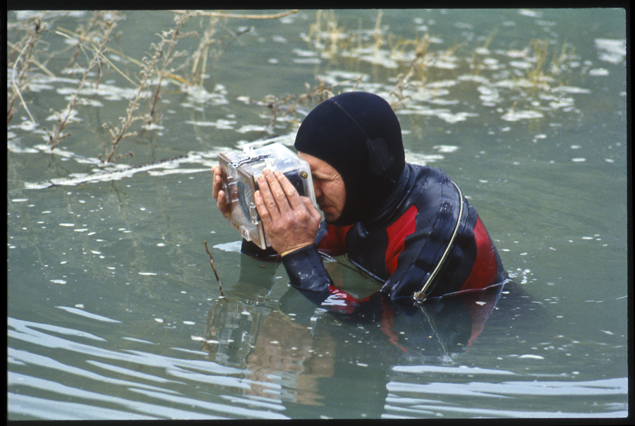 Performance to mark the first filling of hydro lake Dunstan, Clyde, New Zealand - Lloyd Godman Lake Fill I, 1992