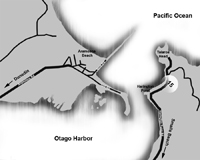 James K Baxter Map of the Aromoana Beach area