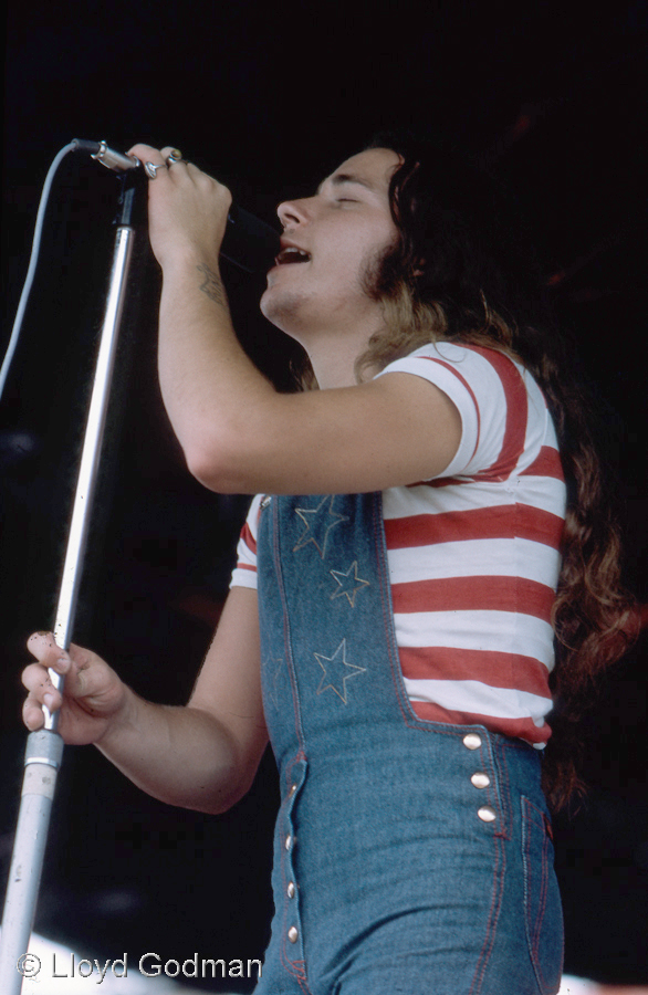 Australian rock group Black Feather, Te Rapa Racecourse New Zeland 1973 - photograph Lloyd Godman