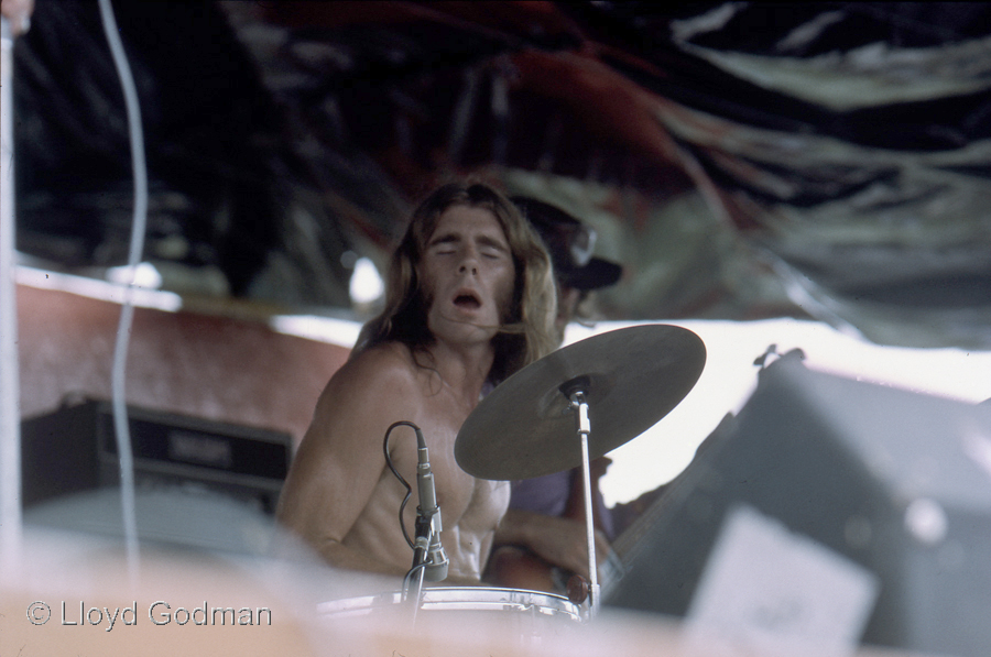 Australian rock group Black Feather, Te Rapa Racecourse New Zeland 1973 - photograph Lloyd Godman