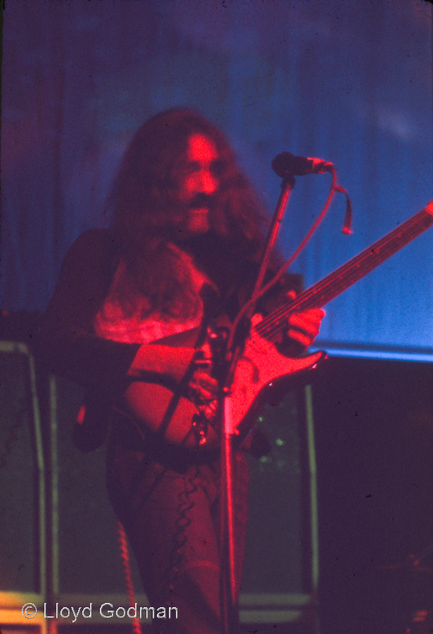 Eddie Hansen, of Ticket, New Zealand's ultimate acid band, Wellington, 1970s - photograph Lloyd Godman 