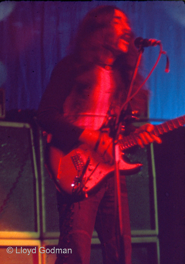 Eddie Hansen, of Ticket, New Zealand's ultimate acid band, Wellington, 1970s - photograph Lloyd Godman 