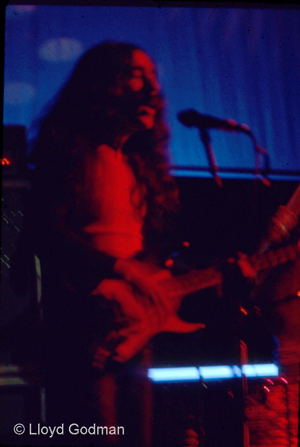 Eddie Hansen, of Ticket, New Zealand's ultimate acid band, Wellington, 1970s - photograph Lloyd Godman 