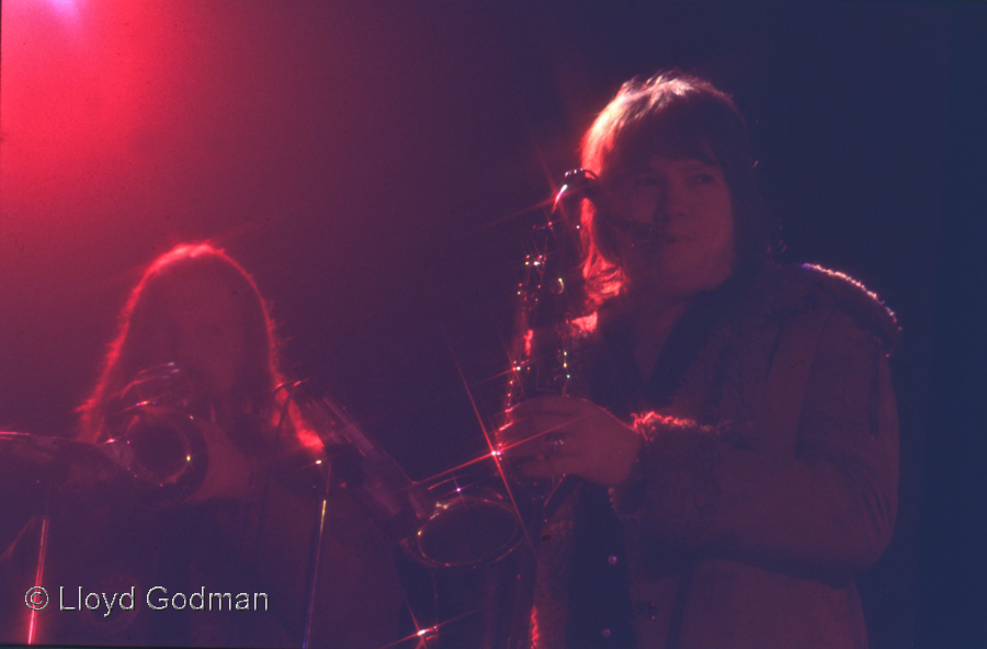 brass section Boby Keys - Jim Price, Joe Cocker,  Western Springs, New Zealand, 1972 , Lloyd Godman