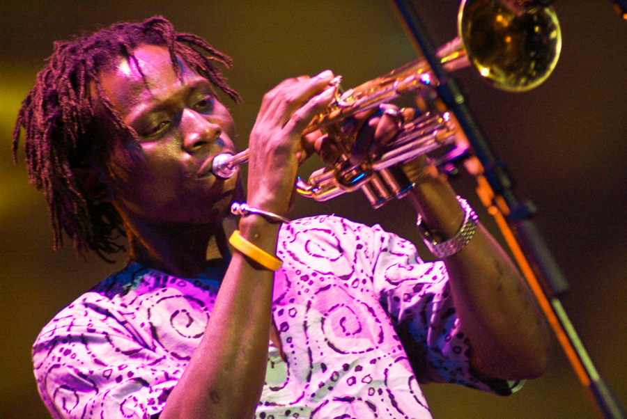 Seun Kuti and Egypt 80 - Womad - Adelaide - Australia - 2009 - Photograph Lloyd Godman