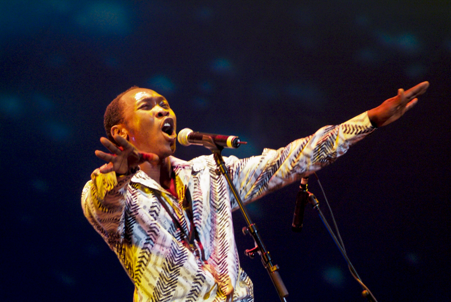 Seun Kuti and Egypt 80 - Womad - Adelaide - Australia - 2009 - Photograph Lloyd Godman