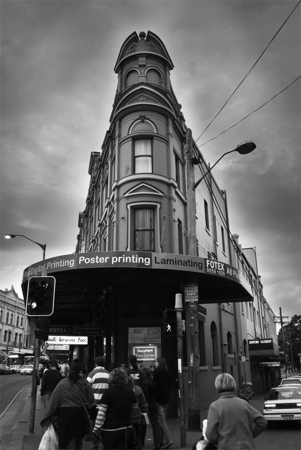 Corner King St and Egan, Newtown, Sydney, Australia  lloyd godman