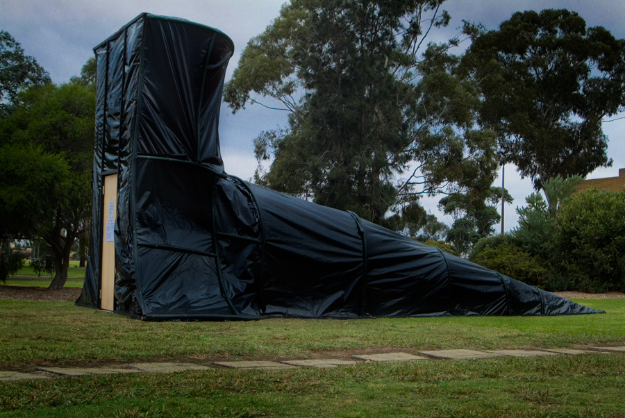 installation of Carbon Obscura for Green Expectations Sustainability Festival - Kernot Hall, Morwell 9th and 10th of May 2008