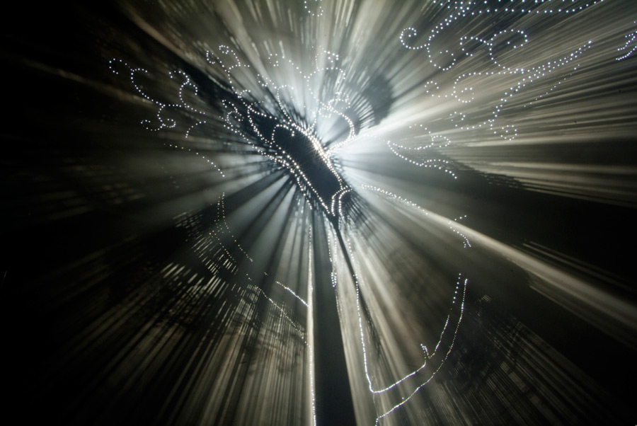 carbon Obscura, Chambre Noire,  Interactive light installation, Lloyd Godman