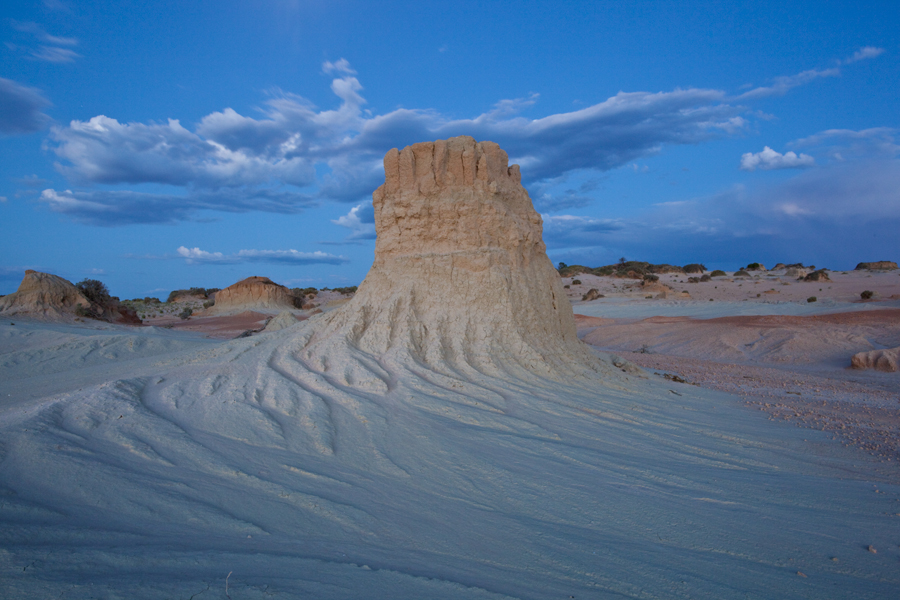 Climbing desert Tree - Lake Mungo - Luna Light Painting I - Lloyd Godman - 2009