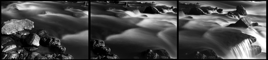 Kawarau River Otago New Zealand  From the last Rivers Song - 1984 - Panoramic photograph - Lloyd Godman