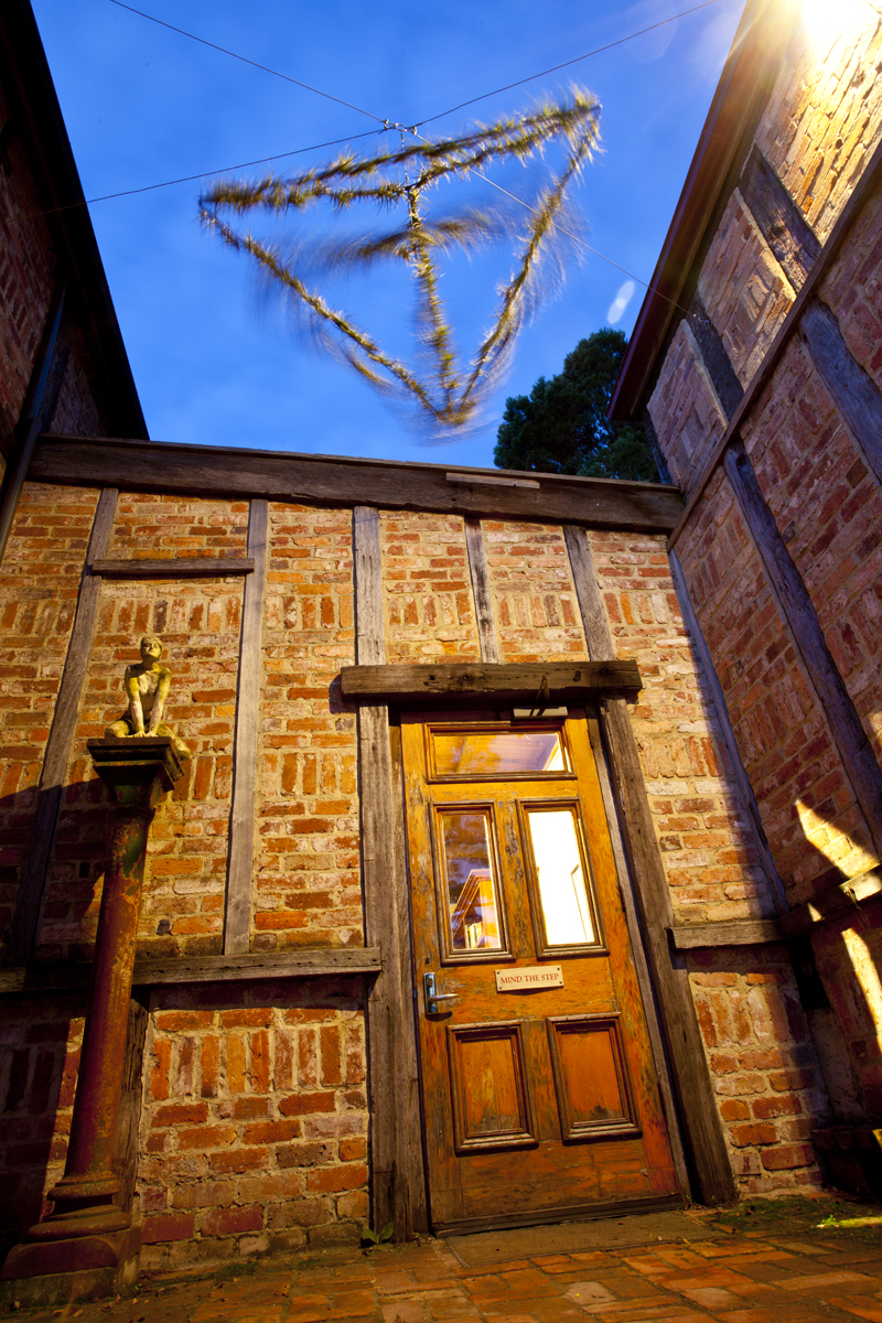 Montsalvat, Eltham, Victoria, Double Pyramid, tilandsia plant, rotating air garden, Lloyd Godman